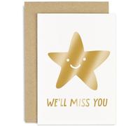 Old English Co. Fun Goodbye Card for Men and Women - 'We'll Miss You' Colleague Card for Retirement - Coworker Leaving Farwell Card - Thank You Gift - Team Good Bye Card | Blank Inside