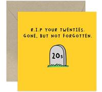 Old English Co. Funny 30th Birthday Card for Him or Her - RIP Your Twenties Hilarious Birthday Gift for Men and Women - Old Age Joke Birthday Card for Family and Friends | Blank Inside