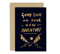 Old English Co. Good Luck Card | Motivational Wishes for Exam, A-Level, GCSE, Graduation, Results Day, University, New Job, Gap Year, Travelling Going to Uni Card for Men & Women | Blank with Envelope