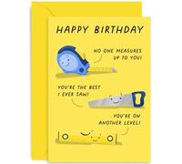 Old English Co. Humorous Birthday Card for Dad - Funny Do It Yourself Tools Birthday Card for Him - Mr Fix It Birthday Card for Men | Blank Inside with Envelope