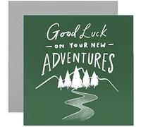 Old English Co. Mountains New Adventure Good Luck Card - Wishes for Exam, A-Level, GCSE, Graduation, Results Day, University, New Job, Travelling, Gap Year, Going to Uni | Blank Inside With Envelope