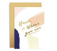 Old English Co. Romantic Anniversary Card-Home is Where You Are Brushwork, A6 | Funny Greeting Cards for Anniversary, Date Night, Say I Love You, For Your Boyfriend, Girlfriend, Husband or Wife