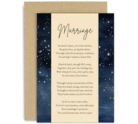 Old English Co. Sentimental Marriage Card for Couple - Newly Wed Wedding Day Greeting Card for Family or Friends - Congratulations Sweet Poem Card for Mr and Mrs | Blank Inside