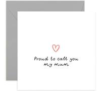 Old English Co. Special Card for Mum - Thinking of You Card for Mum - Proud of You Card for Mum - Cute Birthday Card for Mum - Special Mother's Day Card for Her | Blank Inside
