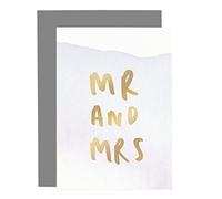 Old English Co. Special Mr and Mrs Card for Couple - Just Married Wedding Card for Happy Couple - Big Day Celebrations Greeting Card for Them - Bride and Groom | Blank Inside with Envelope