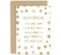 Old English Co. Surgeon Thank You Card - Gift for Surgeon NHS - Leaving, Farewell, Retirement Card for Surgeon - Card for Him or Her - Sentimental Keepsake Card for Men and Women | Blank Inside