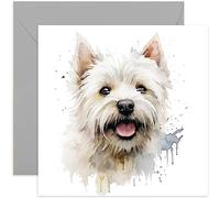 Old English Co. West Highland White Terrier Dog Card - Thinking of You Fur Baby Card for Him or Her | Blank Inside