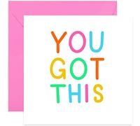 Old English Co. You Got This Encouragement Card - Colourful Good Luck Card for Exams, Driving Test, New Job Start | Blank Inside with Envelope