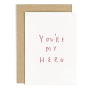 Old English Co. You're My Hero Card for Mum - Cute Mother's Day Card for Her - Special Thank You Card for Women - Appreciation for Sister, Daughter, Nan, Niece | Blank Inside with Envelope