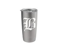 Old English Letter B Stainless Steel Insulated Tumbler