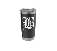 Old English Letter B Stainless Steel Insulated Tumbler