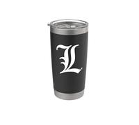 Old English Letter L Stainless Steel Insulated Tumbler