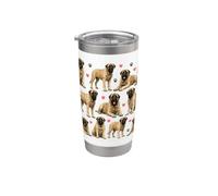 Old English Mastiff Pattern Stainless Steel Insulated Tumbler