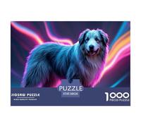 Old English Sheepdog 1000 Piece Jigsaw Puzzle For Adults Educational Games Stress Relief Puzzle Cultivate The Spirit of Teamwork for Men, Women, Elders, Seniors 38x26cm/1000pcs