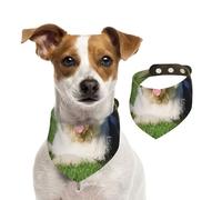 Old English Sheepdog Dog,Dog Bandanas Cotton Pet Scarf Adjustable Bibs for Pet,L