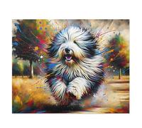 Old English Sheepdog Dog Jigsaw Puzzle | 1000 Pieces | Gift For Old English Sheepdog Dog Lovers