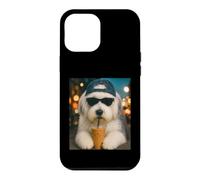 Old English Sheepdog Drinking Iced Coffee Funny Dog Lover Case for iPhone 12 Pro Max