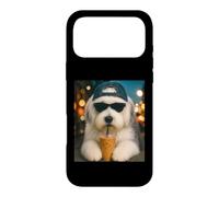 Old English Sheepdog Drinking Iced Coffee Funny Dog Lover Case for iPhone 17 Pro Max