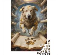 Old English Sheepdog Jigsaw for Adults 1000 Piece Brainteasing Puzzle Education Gift Giving Challenging Game 1000pcs (75x50cm)