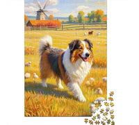 Old English Sheepdog Jigsaw for Adults 1000Pc Brainteasing Games Gifts for Men Challenging Game 1000pcs (75x50cm)