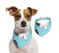 Old English Sheepdog Pattern,Dog Bandanas Cotton Pet Scarf Adjustable Bibs for Pet,S