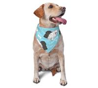Old English Sheepdog PatternDog Bandanas Cat Puppy Scarfs Washable Pet Handkerchief
