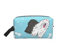 Old English Sheepdog PatternLarge Capacity Cosmetic Organizer，Travel Makeup Bag for Women