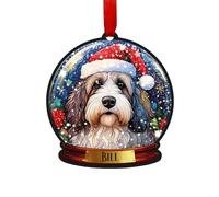 Old English Sheepdog Personalised Snow Globe Decoration