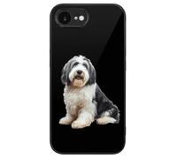 Old English Sheepdog Printed Phone Case Cute Slim Glass Cellphone Protective Cover Unisex Compatible with iPhone 16/16 Plus/16 Pro/16 Pro Max/16 E