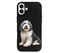 Old English Sheepdog Printed Phone Case Slim Cute Cellphone Protective Cover Unisex Compatible with 16/16 Plus/16 Pro/16 Pro Max/16 E