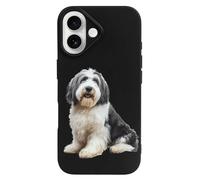 Old English Sheepdog Printed Phone Case Slim Cute Cellphone Protective Cover Unisex Compatible with 16/16 Plus/16 Pro/16 Pro Max/16 E
