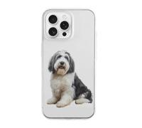 Old English Sheepdog Printed Phone Case Slim Cute Cellphone Protective Cover Unisex Compatible with 16/16 Plus/16 Pro/16 Pro Max/16 E