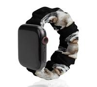 Old English Sheepdog Printed Scrunchie Watch Band Compatible with IWatch Soft Elastic Replacement Straps