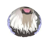 Old English Sheepdog,Shower Cap Nightcap Double Layer Waterproof Elastic Bath Cap Reusable Hair Cap