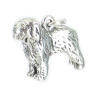 Old English Sheepdog sterlng silver charm .925 x1 Sheep dog dogs charms