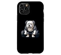 Old English Sheepdog Weightlifting Bodybuilder Workout Gym Case for iPhone 11 Pro