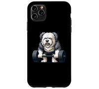 Old English Sheepdog Weightlifting Bodybuilder Workout Gym Case for iPhone 11 Pro Max
