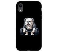 Old English Sheepdog Weightlifting Bodybuilder Workout Gym Case for iPhone XR