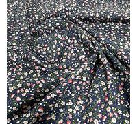 Old English Traditional Floral Polycotton Fabric Material Sold Per Metre 114cm Wide - Half METRE