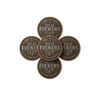 Old F*Ckers Club - Lifetime Member Coin，Still Kicking Challenge Coin, No Rules No Filters, Skull Double Sided Design，Unique Gift for Best Friend and Old Bastard (C)