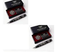 Old F*ckers Club Limited Edition Pen, Riders, Funny Bold & Unapologetic Premium Black Metal Pens, Attitude, Not Just a Pen, Bold Fun Gift for Men Veterans Riders (2 pcs)