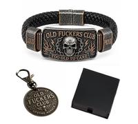 Old F*ckers Club Skull Bracelet Gift Set with Hat & Keychain (A1)