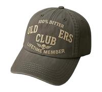 Old F*ckers Club Vintage Baseball Cap, 100% Bitter Life time Member, Adjustable Distressed Black Funny Hat for Men Women