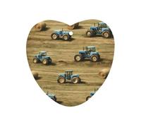 Old Farm Tractors Hay Bales Trees 1 PCS Car Air Freshener Hanging Aromatherapy Tablets Automotive Ornament for Auto Room Bathroom Bedside Love form