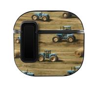 Old Farm Tractors Hay Bales Trees Headphone & Earphone Cases Compatible with Airpod 4 Scratch-Resistant PC Protective Cover with Secure Buckle