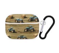 Old Farm Tractors Hay Bales Trees Headphone & Earphone Cases Compatible with Airpod Pro Scratch-Resistant PC Protective Cover with Keychain White-style-44