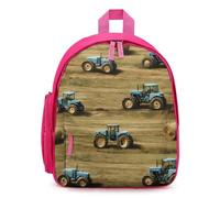 Old Farm Tractors Hay Bales Trees Simple Mini Laptop Backpacks Business Travel Work Daypacks Lightweight Computer Bag