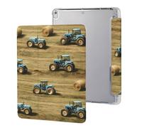 Old Farm Tractors Hay Bales Trees Stylish Tri-fold Tablet Case Compatible with IPAD Pro (10.5in) /IPAD Air3(10.5in) Anti-Scratch Covers with Pen Slot