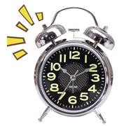 Old Fashioned Alarm Clock, Glow-in-The-Dark Loud Alarm, Silent Timer Watch Vintage for Bedroom Bedside Desk Travel Room Kids Bed Seniors