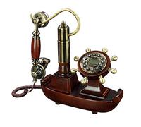 Old Fashioned Antique Telephone Home Decor European Fixed Digital Retro Landline Telephone With Redial Function,A